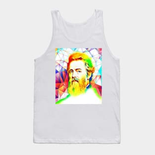 Herman Melville Colourful Portrait | Herman Melville Artwork 12 Tank Top